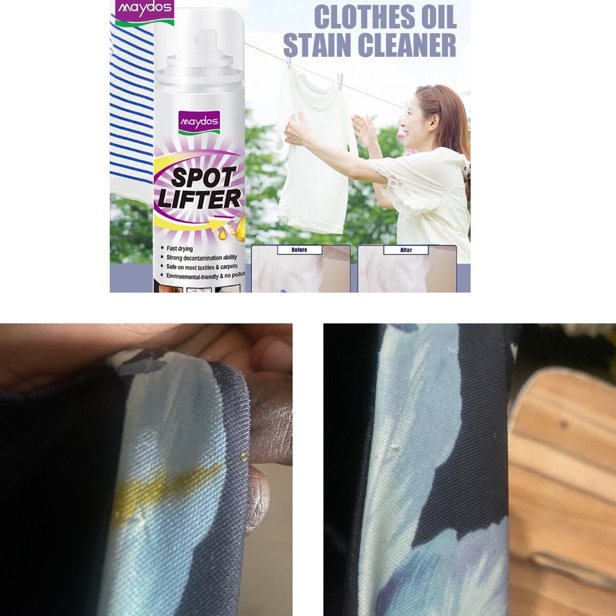 Oil stain remover