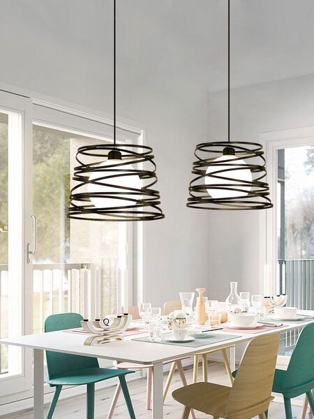 Suspension design moderne en métal