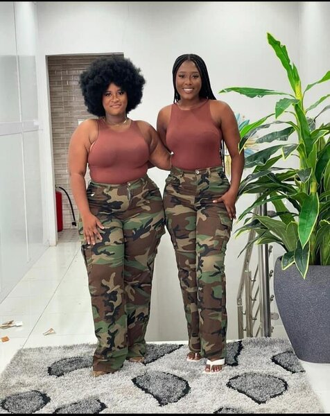 Pantalon treillis femme