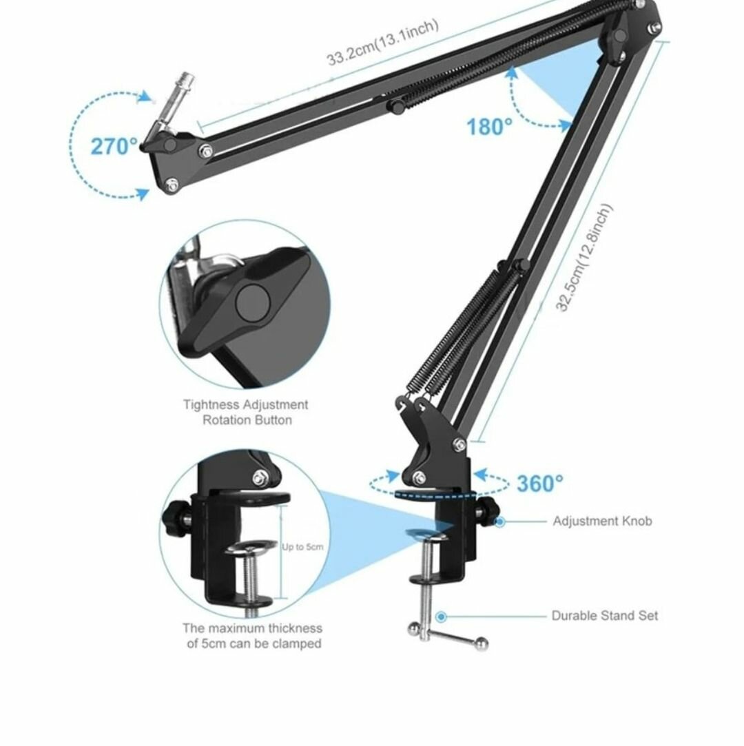 PODCAST MICROPHONE USB SOUND CARD KIT