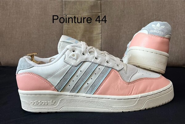 Chaussure blanc rose