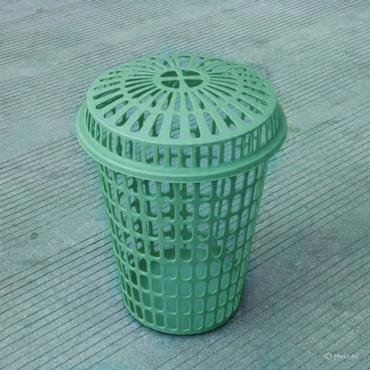 Panier à linge aérée