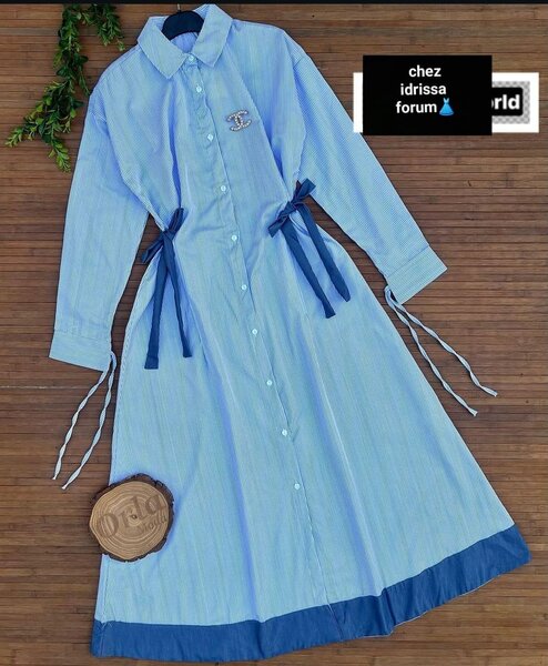 Robe chemise longue élégante