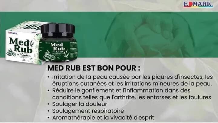 Med Rub - Crème pour douleurs musculaires et articulaires Edmark