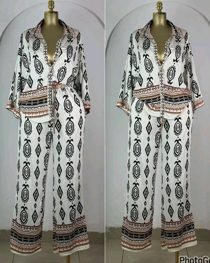 Tenue élégante imprimée