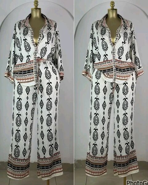 Tenue élégante imprimée