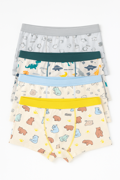 6 Boxers confort enfant motifs