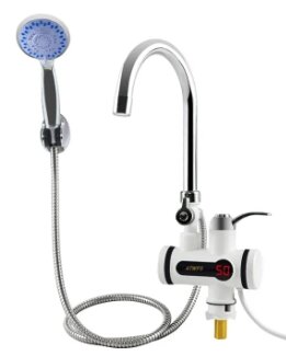 Hot Water Tap Instant Heating Electric Water Heater Faucet, instant electric water heater tap, instant electric geyser, Electric Water Tap, Water Heater, Digital Display with Shower Head for kitchen and bathroom, Water Geezer, 3000 watt