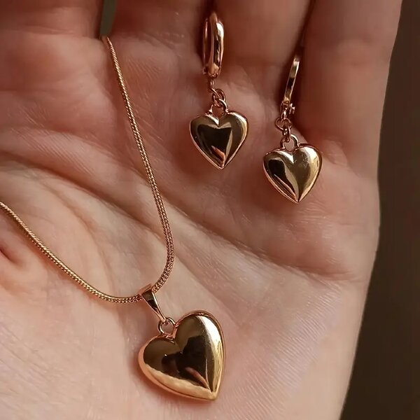 Heart Chain with earings