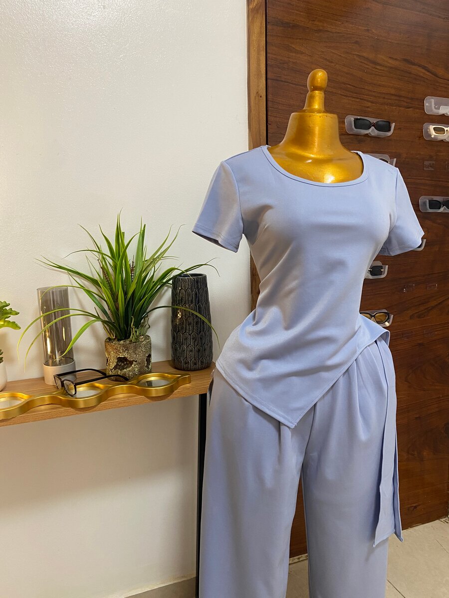 Ensemble décontracté bleu