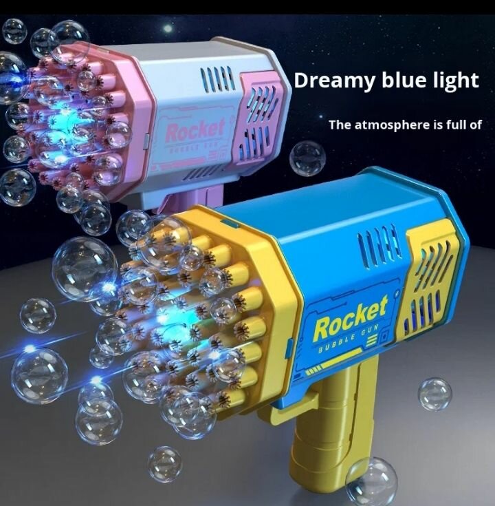 Pistolet à bulles LED enfants