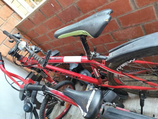 2 bycycle 1 is for road and another is kids