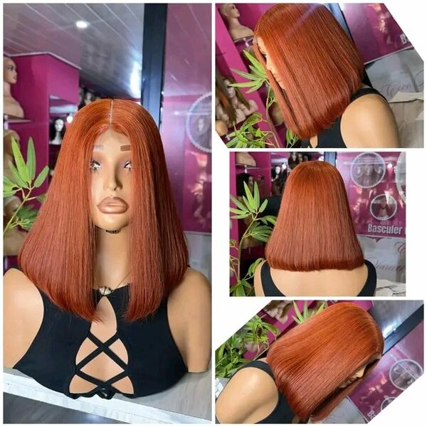 Perruque Bob Synthétique Colorée