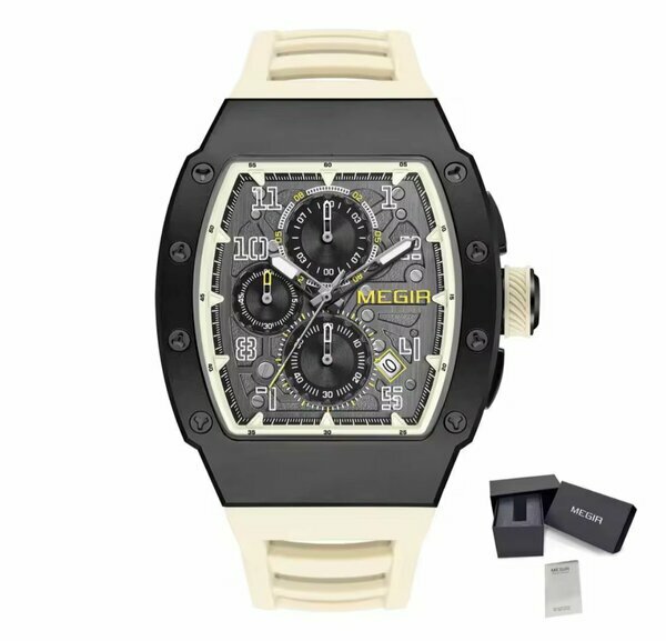 MEGIR Chronographe crème
