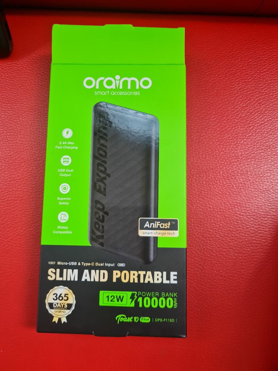 Oraimo Power Bank 10000mAh