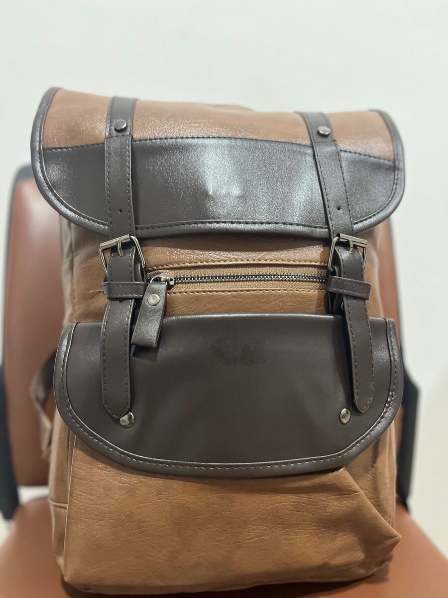 Leather backpack /school bag