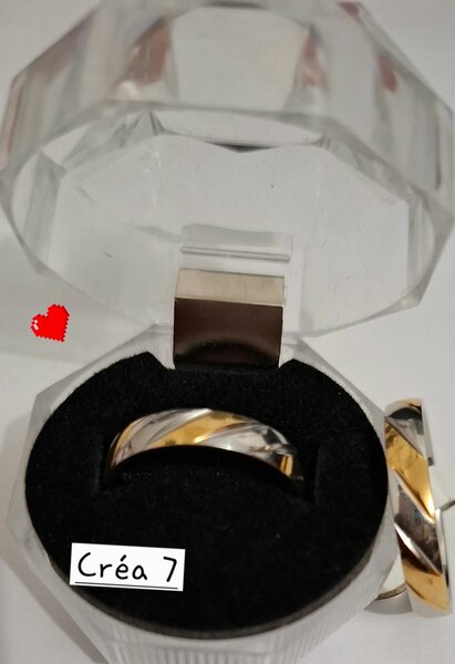 Anneau Bicolore Élégant