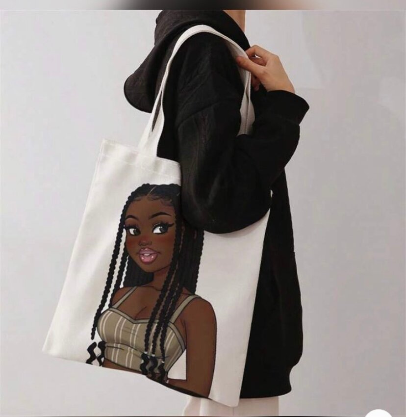 Sac fourre-tout illustré mode