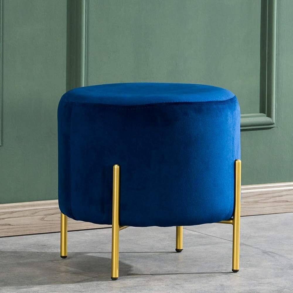 Tabouret Pouf Velours Moderne