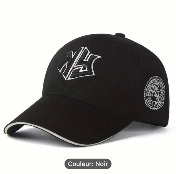 Casquette brodée élégante