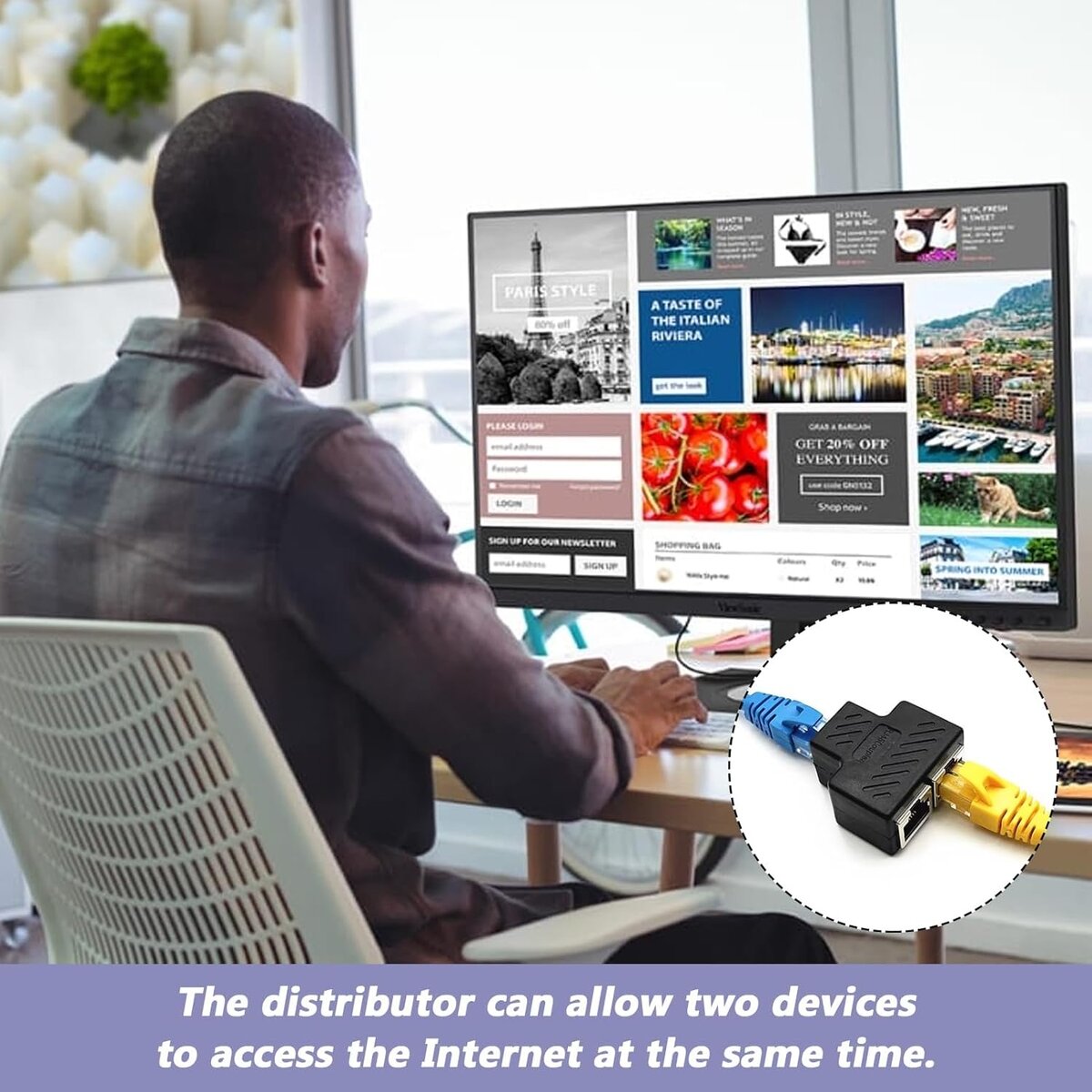 Adaptateur Ethernet RJ45