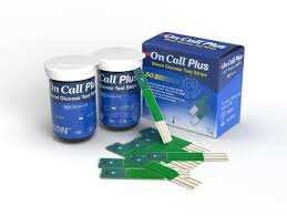 ON CALL PLUS GLUCOMETER 50 SUGAR TESTING STRIPS 2 X 25