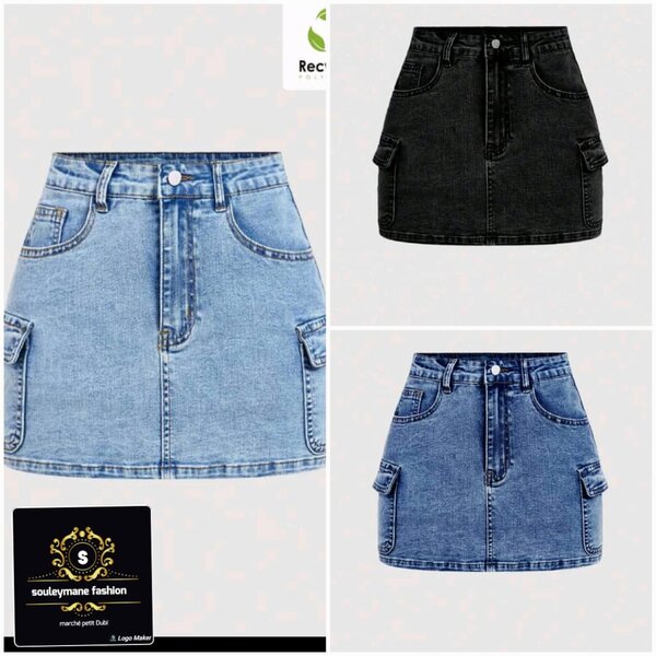 Jupe en jean avec poches