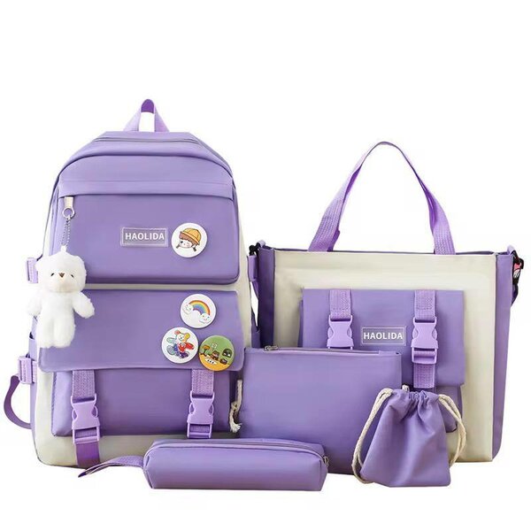 Ensemble de sacs violets tendance