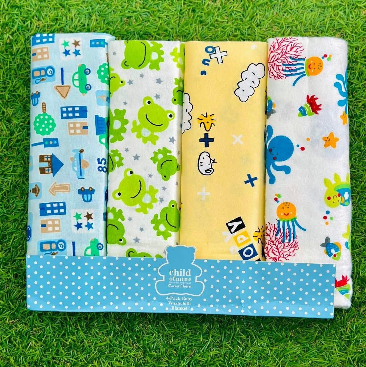 Lot de 4 couvertures bébé