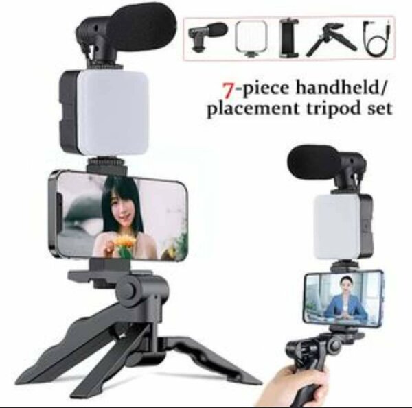 Kit Vlogging avec Trépied et Microphone