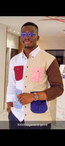 Chemise Colorblock Homme