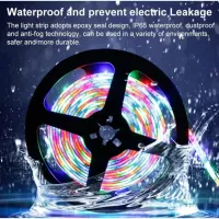 RGB LED Colour changing Strip Light with wireless remote RGB 5050 SMD 5M Tape