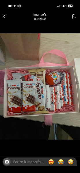 Coffret cadeau avec des chocolats