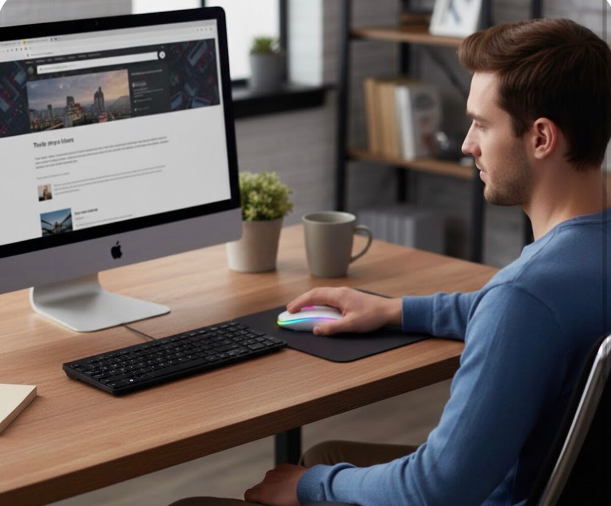 Souris sans fil rétroéclairée