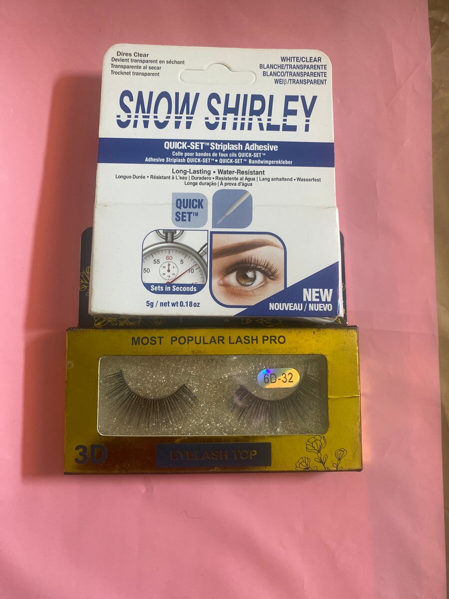 Cils 3D avec Colle Rapide