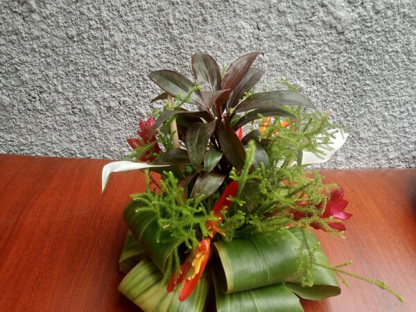 Composition florale exotique