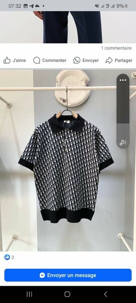 Polo à motif élégant pour homme