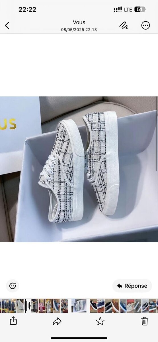 Vans en tissu élégant blanc