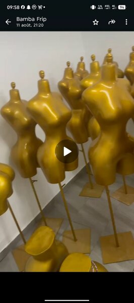 Mannequin doré ajustable