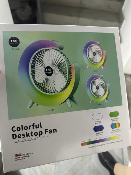 Ventilateur de Bureau Coloré