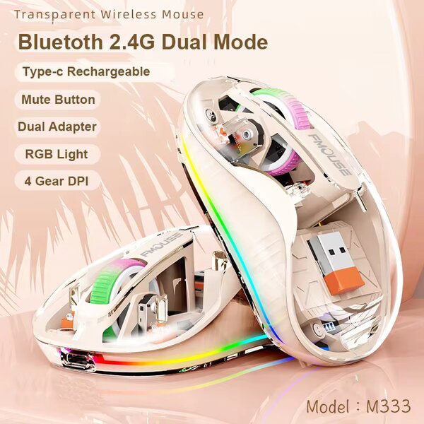 Souris Sans Fil Transparente M333