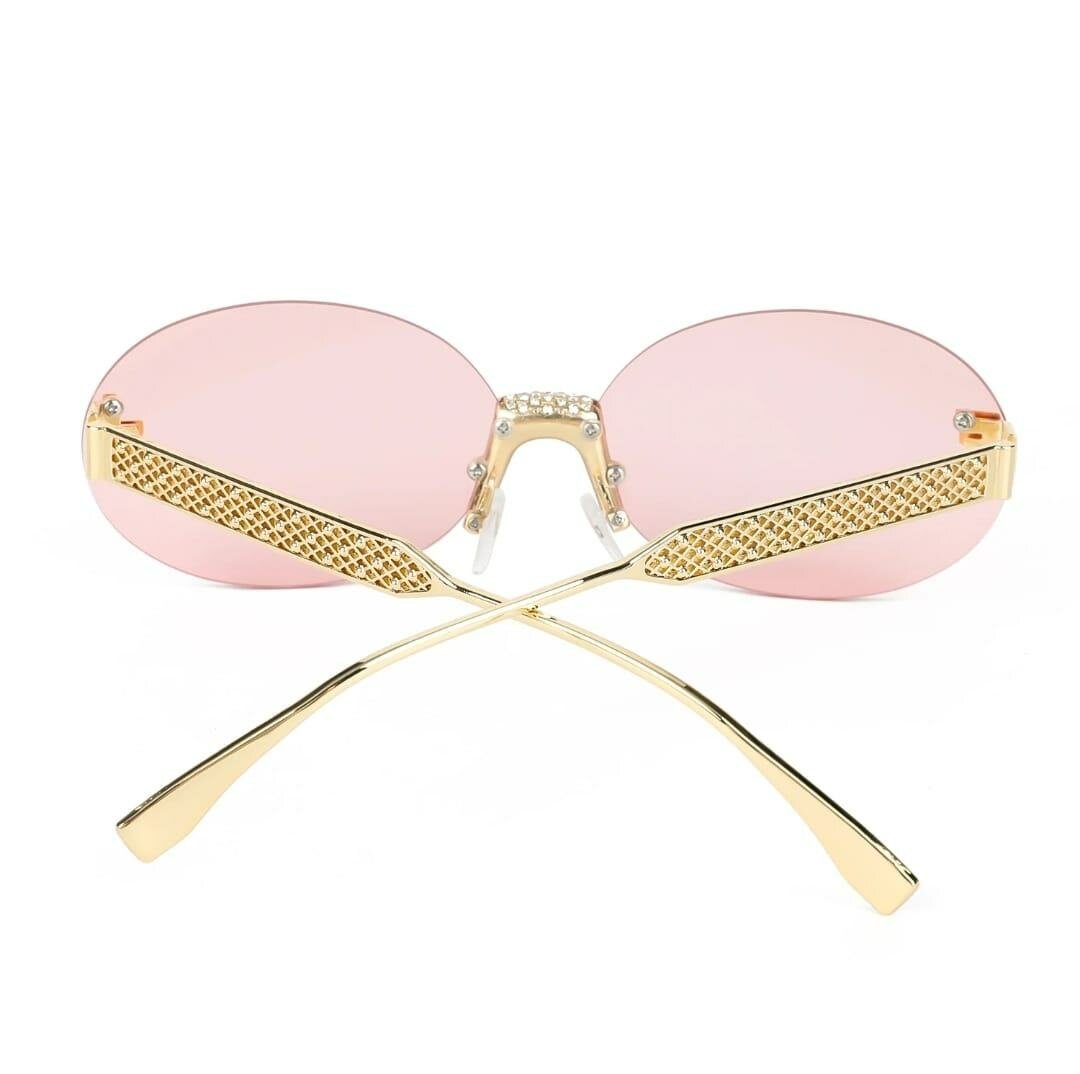 Lunettes de soleil roses chic