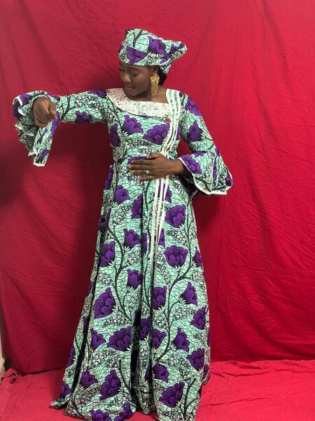 Robe Maxi Africain à Motifs