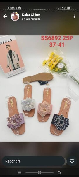 Chaussure dame  strass colorée