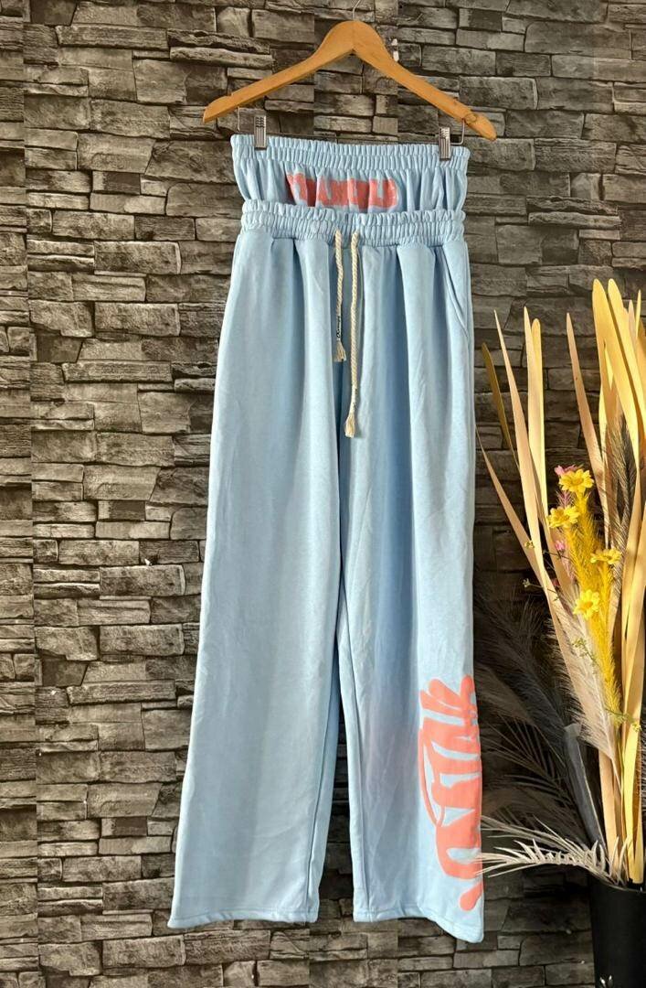 Pantalon ample taille haute