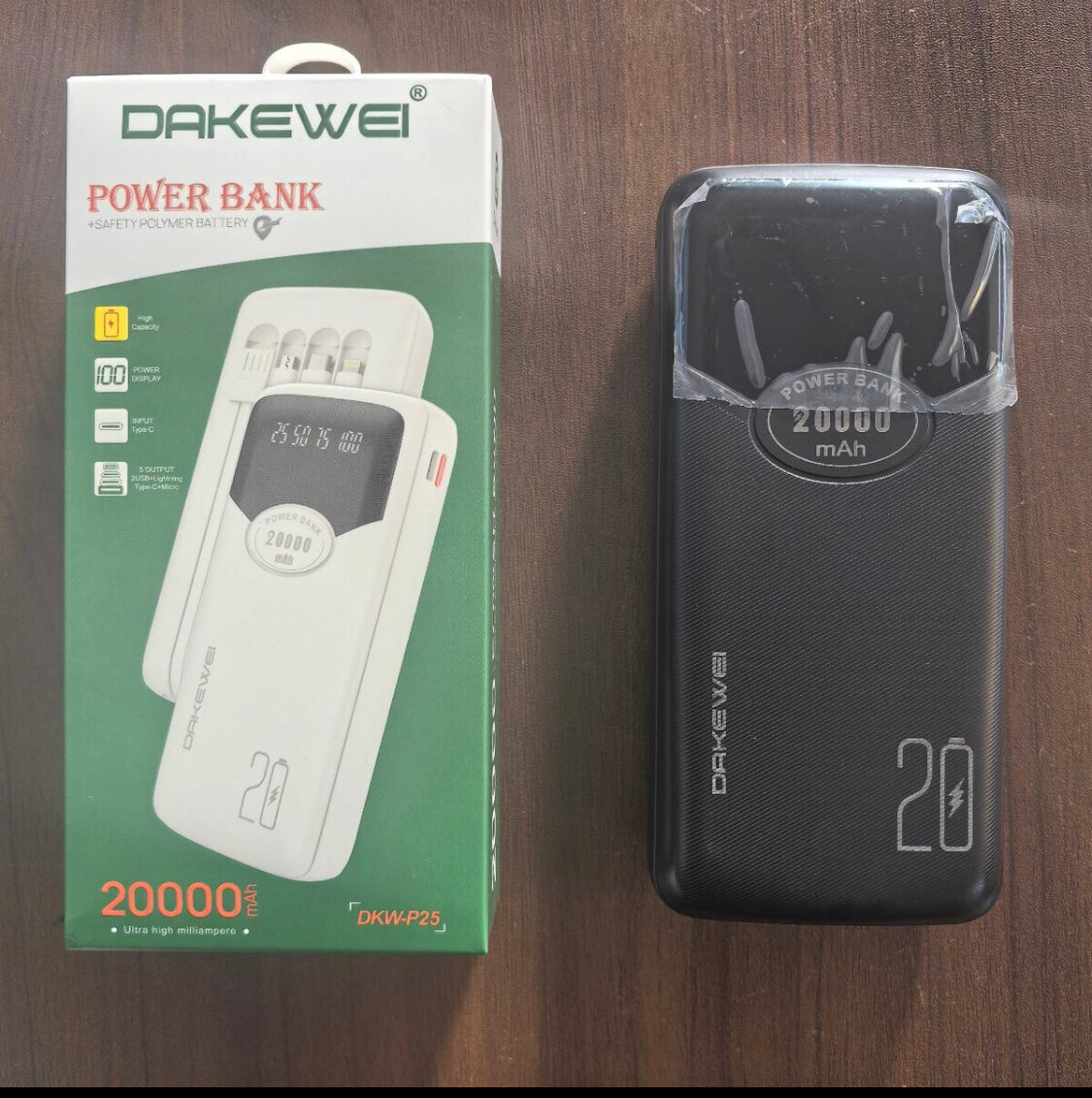 DAKEWEI Power Bank 20000mAh