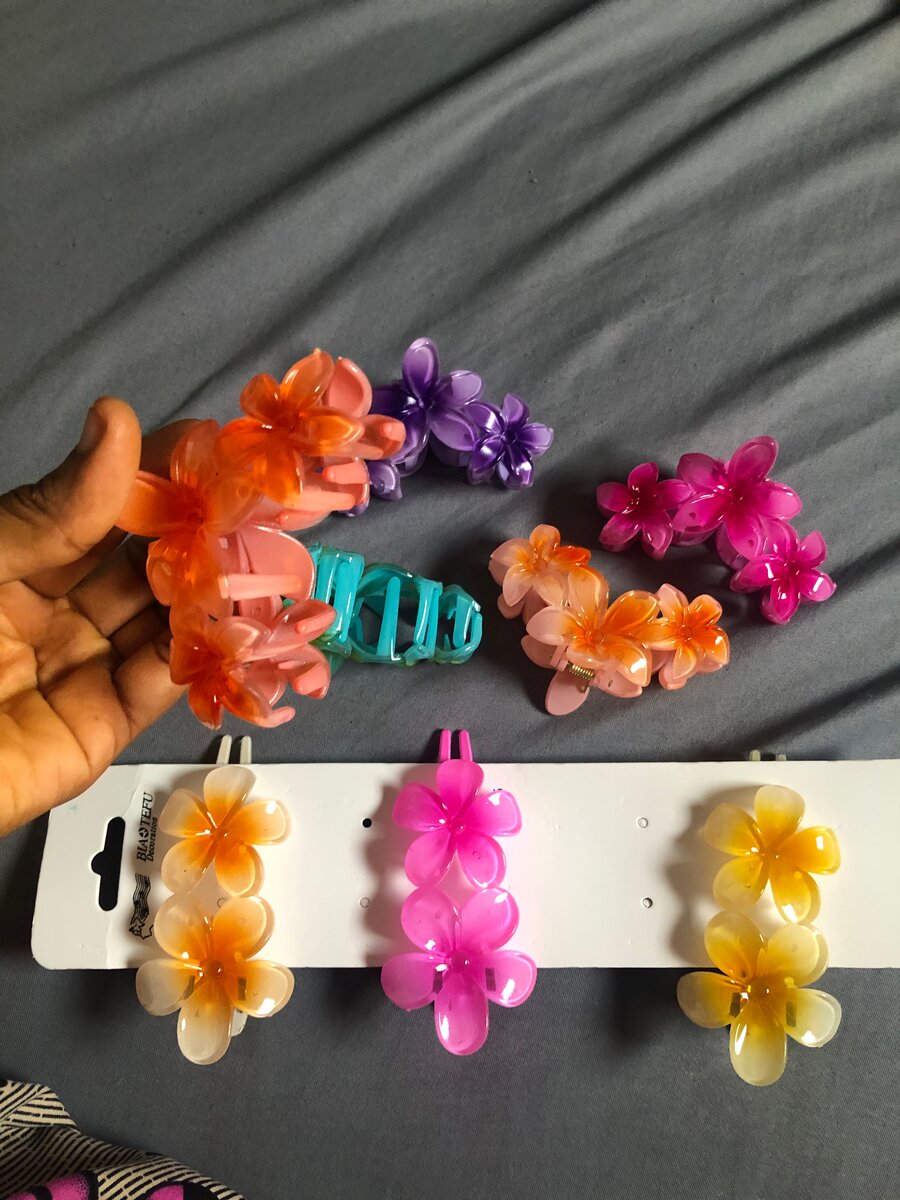 Pince cheveux fleurale