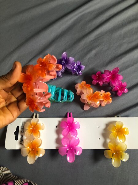 Pince cheveux fleurale