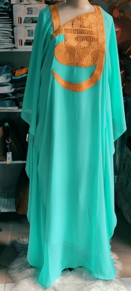 Robe Caftan Vert Élégante