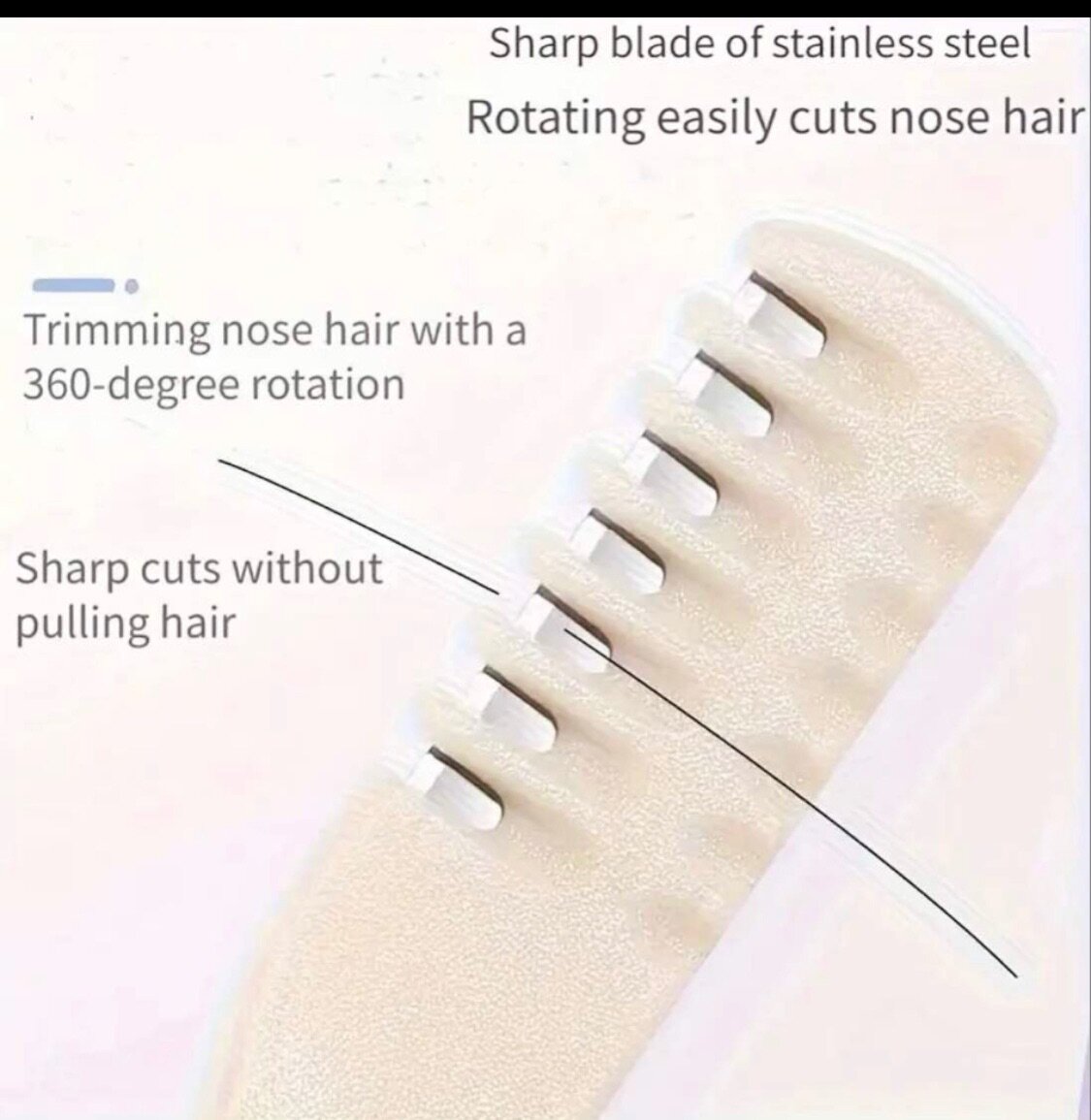 3pcs Stainless Steel Nose & Ear Hair Trimmer Set